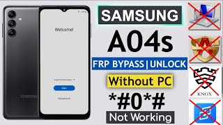 Samsung A04s Frp Bypass/Unlock Google Account Without Pc | N Backup/Restore Data New Method 2022