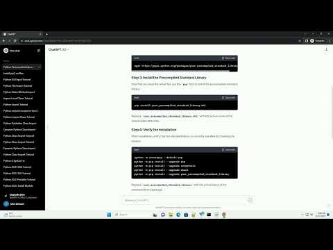 Python Install Precompile Standard Library
