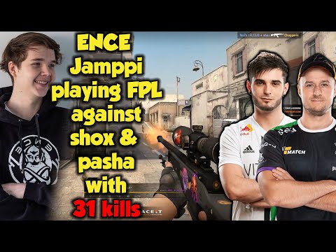ENCE Jamppi playing FPL vs Vitality shox & pasha with 31 kills in Dust2