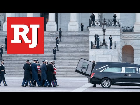 Harry Reid's Casket Leaves Capitol