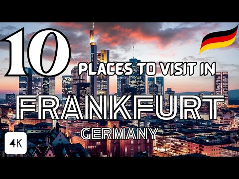 Os 10 melhores lugares para visitar em Frankfurt, Alemanha em 2023 | 4K HDR