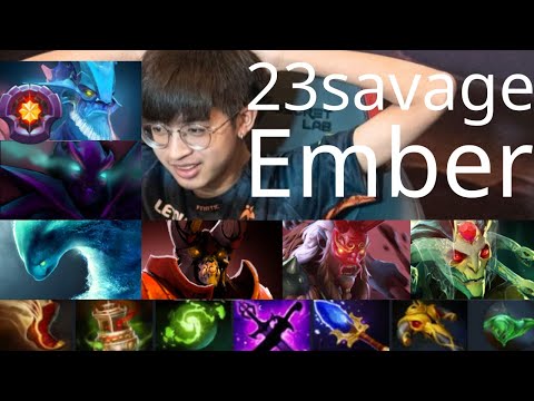 23savage mid Ember Spirit vs Morphling, Spectre, Leshrac - toxic heroes - dota2