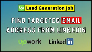 How To Collect Targeted Email Address From Linkedin | Lead Generation Job Live Project