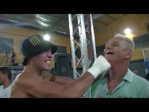 ALAN CASTAÑO VS OSCAR PEREZ, KO IMPRESIONANTE!!! VILLA ALIDA. 20-2-15