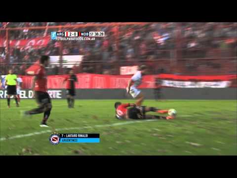 Gol de Rinaldi. Argentinos 2 - Newell's 0. Fecha 13. Primera División 2015. FPT.