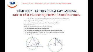 HÌNH 9 (SGK MỚI):  GÓC NỘI TIẾP - HƯỚNG DẪN CÁCH CHỨNG MINH GÓC BẰNG NHAU