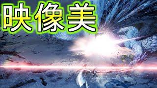 [感動]スロー再生した居合抜刀気刃斬りや兜割りがめっちゃ綺麗!!【MHW IB】モンハンワールドアイスボーン太刀攻略/高画質