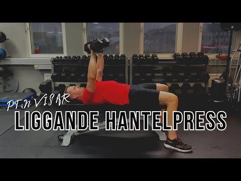 Liggande hantelpress
