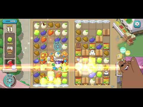We Bare Bears Match3 Repairs Level 1210 - No Boosters