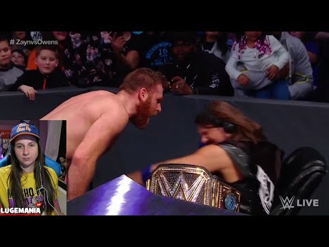 WWE Smackdown 2/6/18 Sami Zayn vs KO