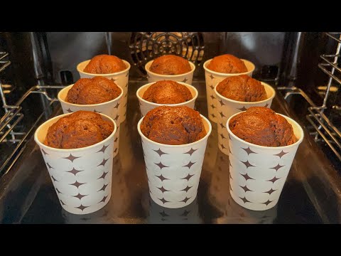 We couldn't get enough of the cake I made using cardboard cups😋