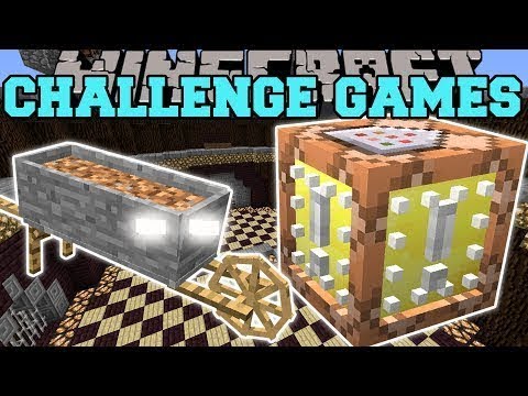 PopularMMOs Pat And Jen Minecraft- STONE WHEELBARROW CHALLENGE GAMES - Lucky Block Mod