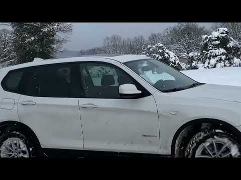 BMW X3 xdrive 4x4 2.0 diesel offroad snow test deep snow four wheel drive