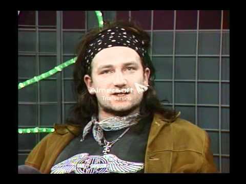 Bono U2 TV Gaga RTE 1986 question from Paddy Talbot in the audience.