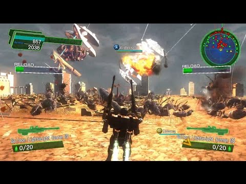Earth Defense Force 4.1 Blind Hard Difficulty Let's Play Part 15 - A Hero's return
