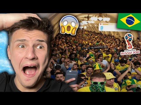 Brazilian Fans Go CRAZY In A Russian Subway ! - Russia World Cup !  |🇬🇧UK Reaction / Reação
