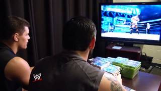 &quot;WWE &#39;13&quot;: Cody Rhodes schools Wade Barrett during some downtime