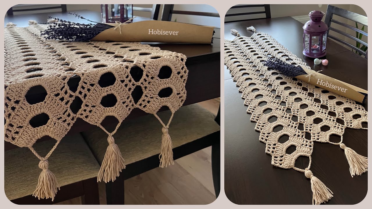 PERFECT 💯 Easy & Simple Crochet Table Runner for Beginners Patterns / SUBTITLES