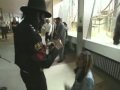 Michael Jackson comforts a fan 
