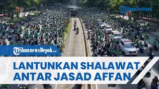 Momen Ribuan Ojol Lantunkan Shalawat Antar Jenazah Affan, Korban Tewas Terlindas Rantis