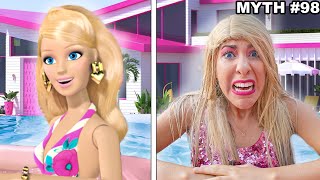 BUSTING 100 Barbie Myths in REAL life!