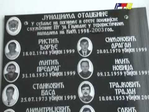 RTV Vranje - Otkrivanje spomen ploce PU Gnjilane 05 06 2012.flv