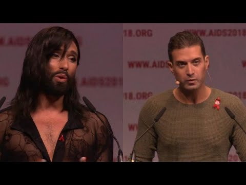 المرأة الملتحية وحفيد عمر الشريف يفتتحان المؤتمر الدولي حول الإيدز…