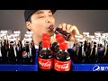 Feel Super Refreshed Mukbang With Coca Cola And Pepsi Real Sound ASMR Social Eating Mukbang