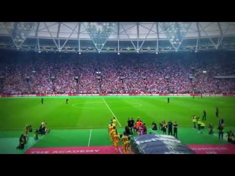 First “I'm Forever Blowing Bubbles” - West Ham v Domzale - London Stadium