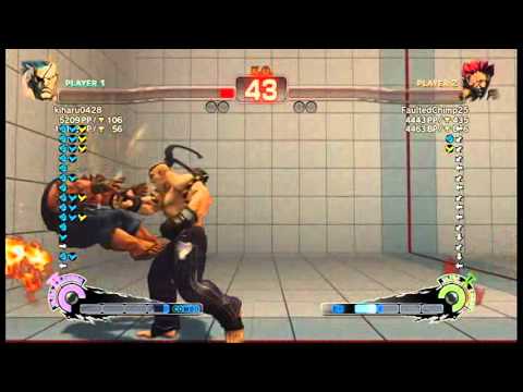 【スパ４】kiharu0428[サガット] vs FaultedChimp25[豪鬼]