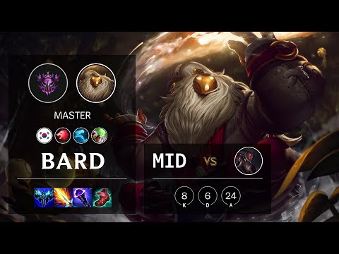 Bard Mid vs Lucian - KR Master Patch 11.15