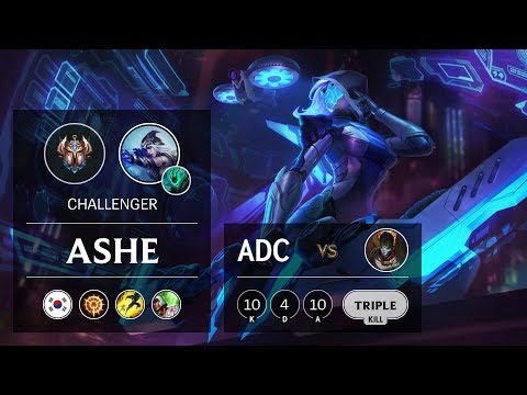 Ashe ADC vs Jhin - KR Challenger Patch 10.2