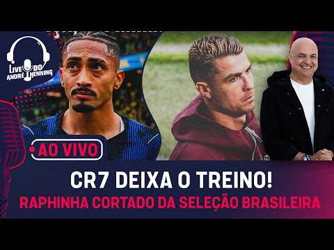 AO VIVO:RAPHINHA CORTADO; ESPANHA VOANDO; CR7 DEIXA O TREINO E CHAMA JJ PARA CONVERSA; CITY CULPADO