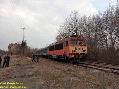 Különvonatozás a 13-as vonal Veszprémvarsány - Pápa szakaszán, 2022. 03. 19. (2. rész) [FULL HD]