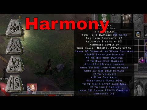 Diablo II Resurrected Rune Words - Harmony (Tir Ith Sol Ko)