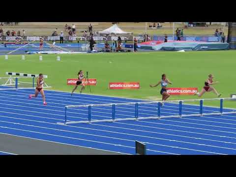 T/F2. 200m Hurdles U15 Women, Chemist Warehouse Aust All School T/F Championship, Adelaide 9/12/2022