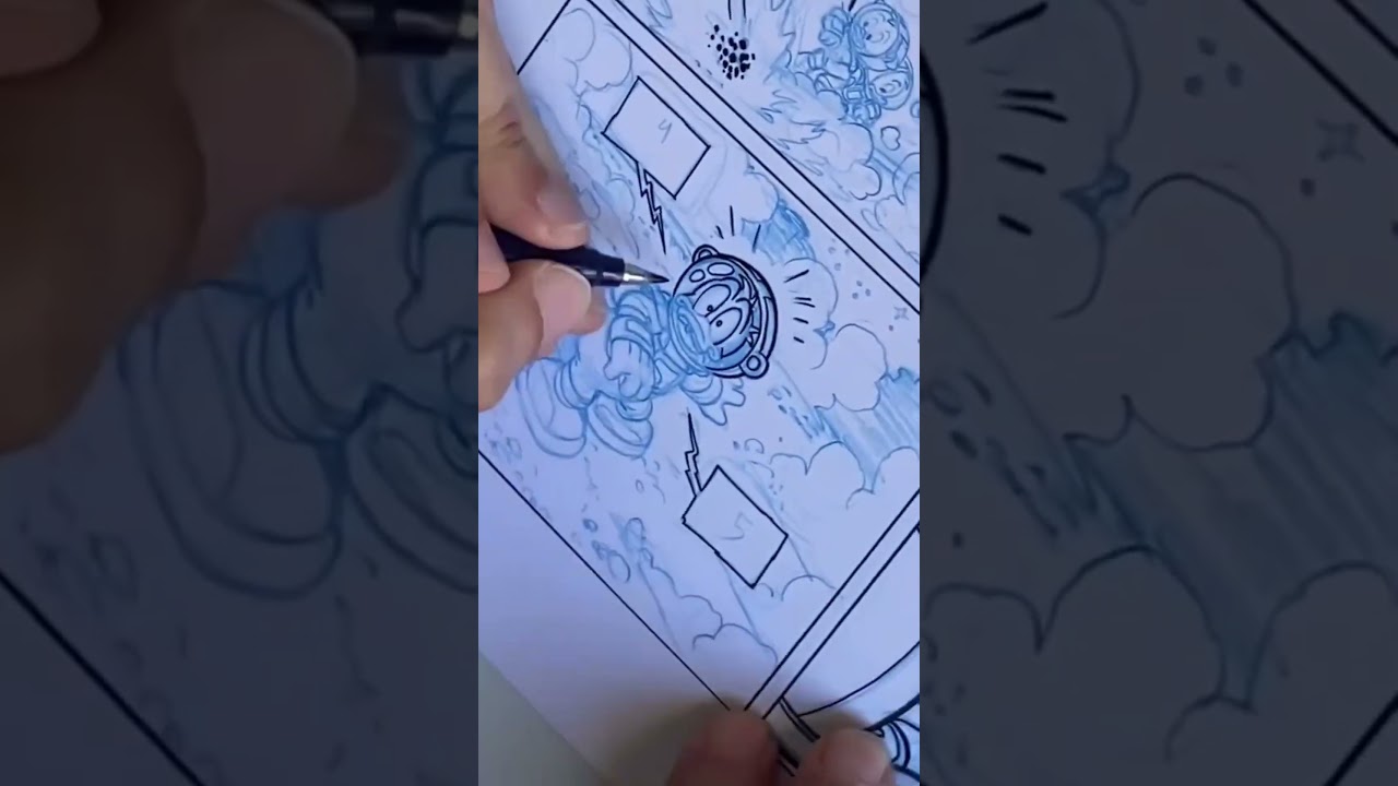 Paco Rodriguez (Angry Birds, Morty & Ferdie) Draws/Inks a Comic Page! 3 #disney #comics #manga #art