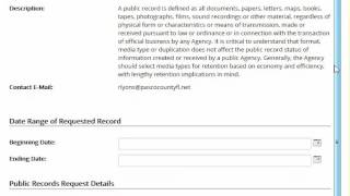 Public Record Request