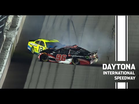 Suarez’s Daytona 500 hopes dashed after Duel crash | NASCAR at Daytona International Speedway