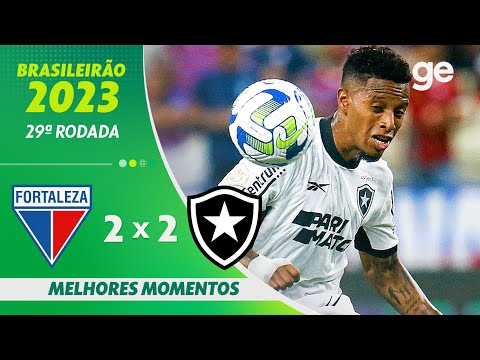 Gols e lances de Fortaleza x Botafogo