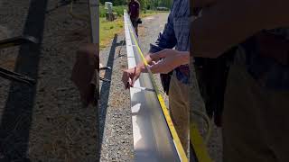 Seamless Rain Gutter Installation #gutterinstallation #concordgutterservice #gutterrepair #diy