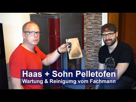 [Haas+Sohn] Maintenance & cleaning of the pellet stove by a specialist [4K]