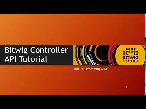 The Bitwig Controller API #3: Using MIDI