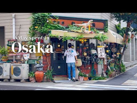 the cutest cafe in osaka🇯🇵🌿: visiting studio ghibli store & shopping at don quijote