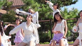 「JK ダンス」 白の衣装が目を引く可愛い女子高でのパフォーマンス