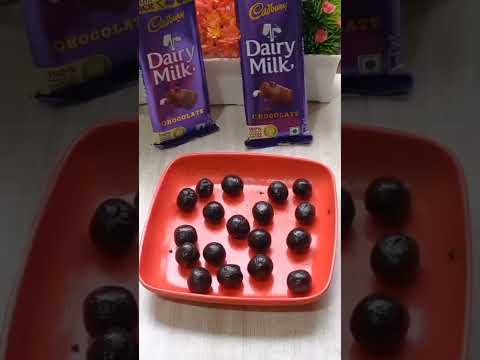 Homemade Dairy Milk Bubbly Silk Chocolate🍫Jugadu Only 3 Ingredients Recipe 🤤😱#Shorts FunFood