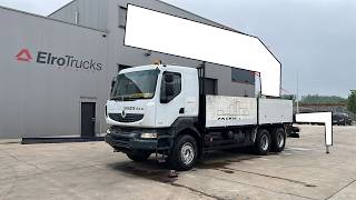 Camion plate-forme Renault Kerax 450 DXI (NO CRANE / SANS GRUE / 6X4 / LAMES / GRAND PONT / | Image 4 - Autoline