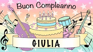 NUOVO!  Tanti Auguri Buon Compleanno Giulia Chitarra Jazz Gypsy