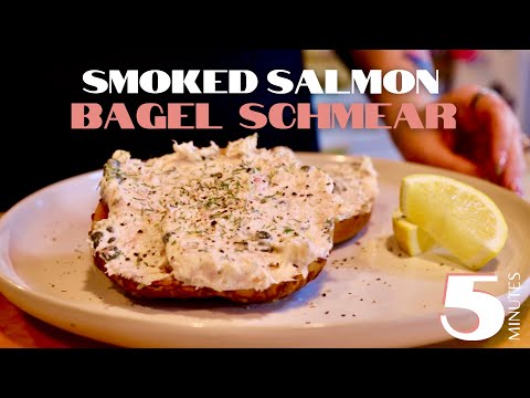Smoked Salmon Bagel Schmear | 5 Minute Easy Brunch Recipe | At Home with Mama Mila