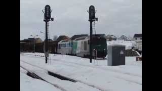 preview picture of video 'Un petit peu de bruit en Gare de Laqueuille.'